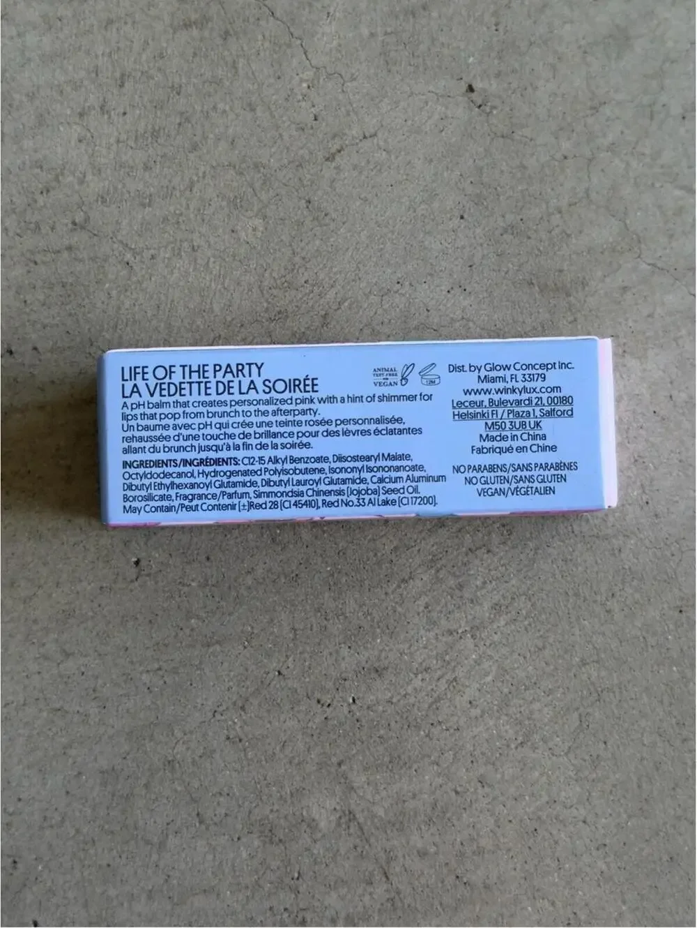 Winky Lux / Lavender Confetti Balm / Color Changing Lip Balm